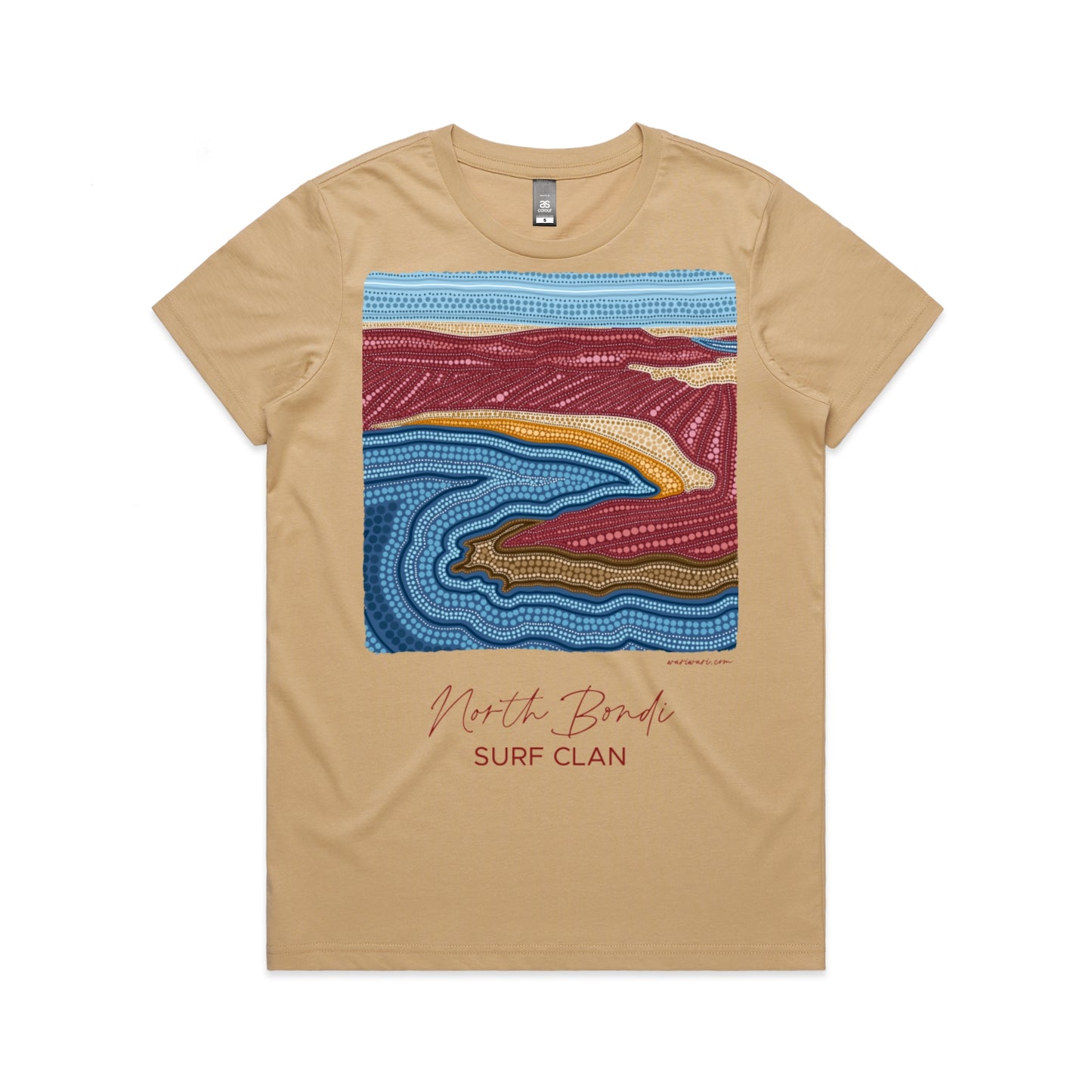 North Bondi Surf Clan | Women's t-shirt with maroon text