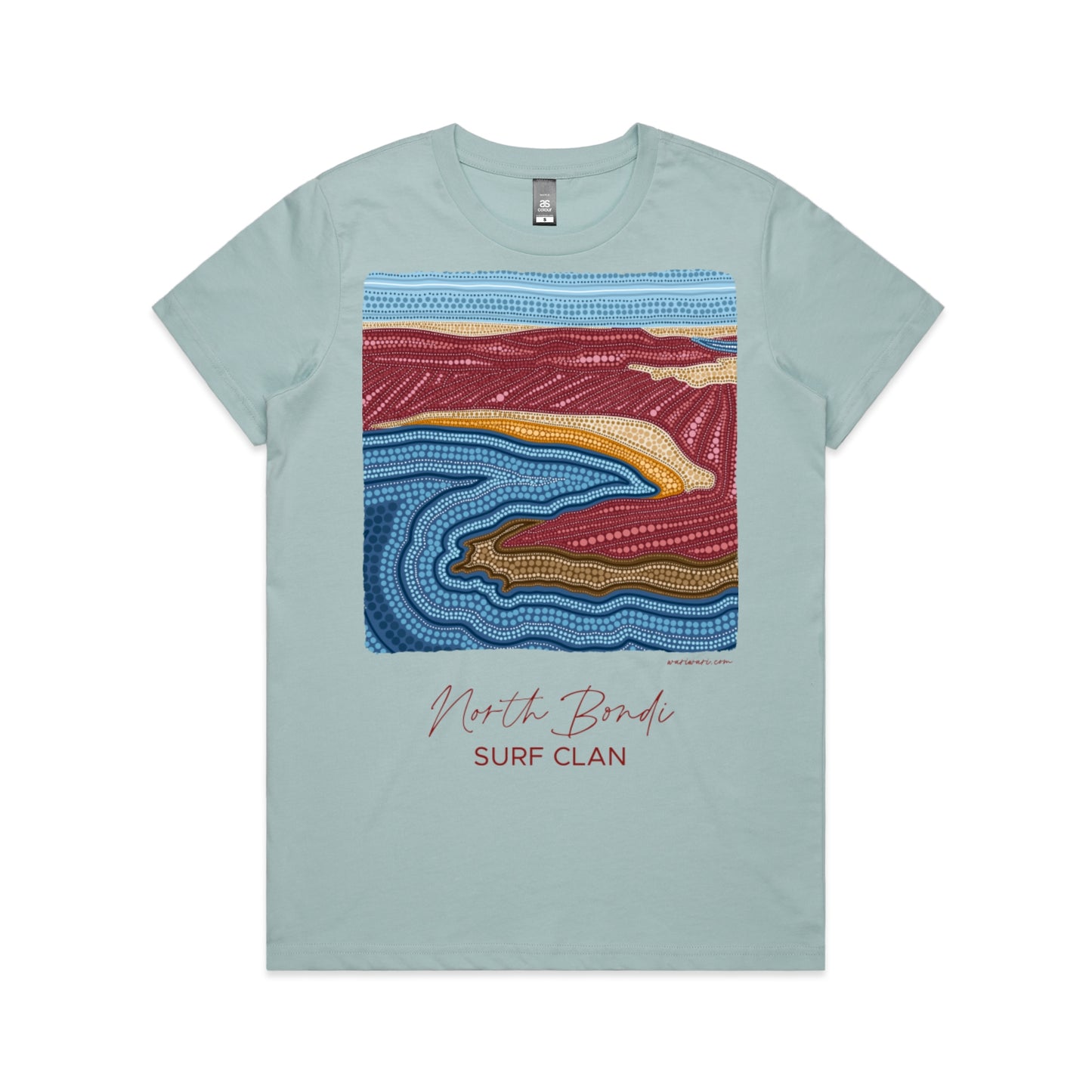 North Bondi Surf Clan | Women's t-shirt with maroon text