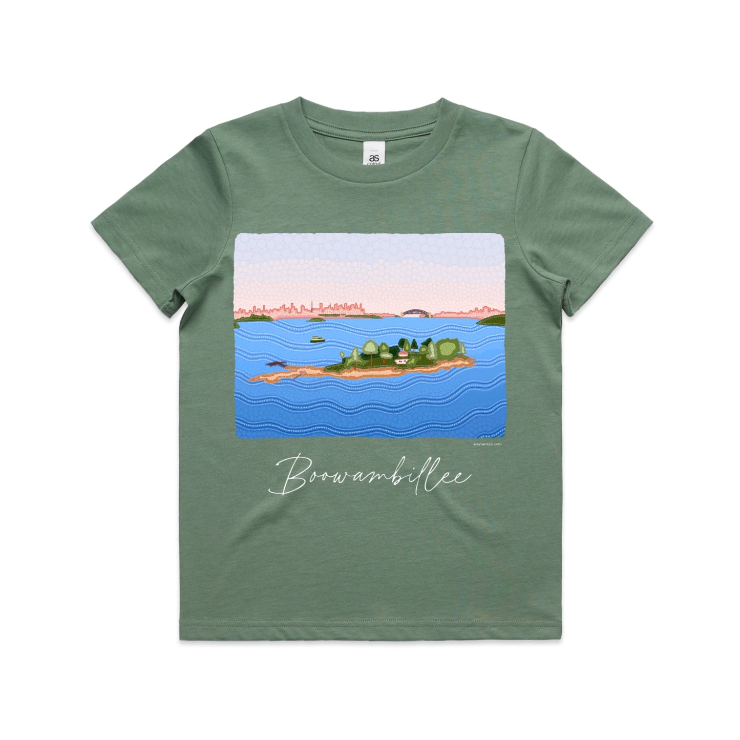 Boowambillee | Kid's t-shirt with white text