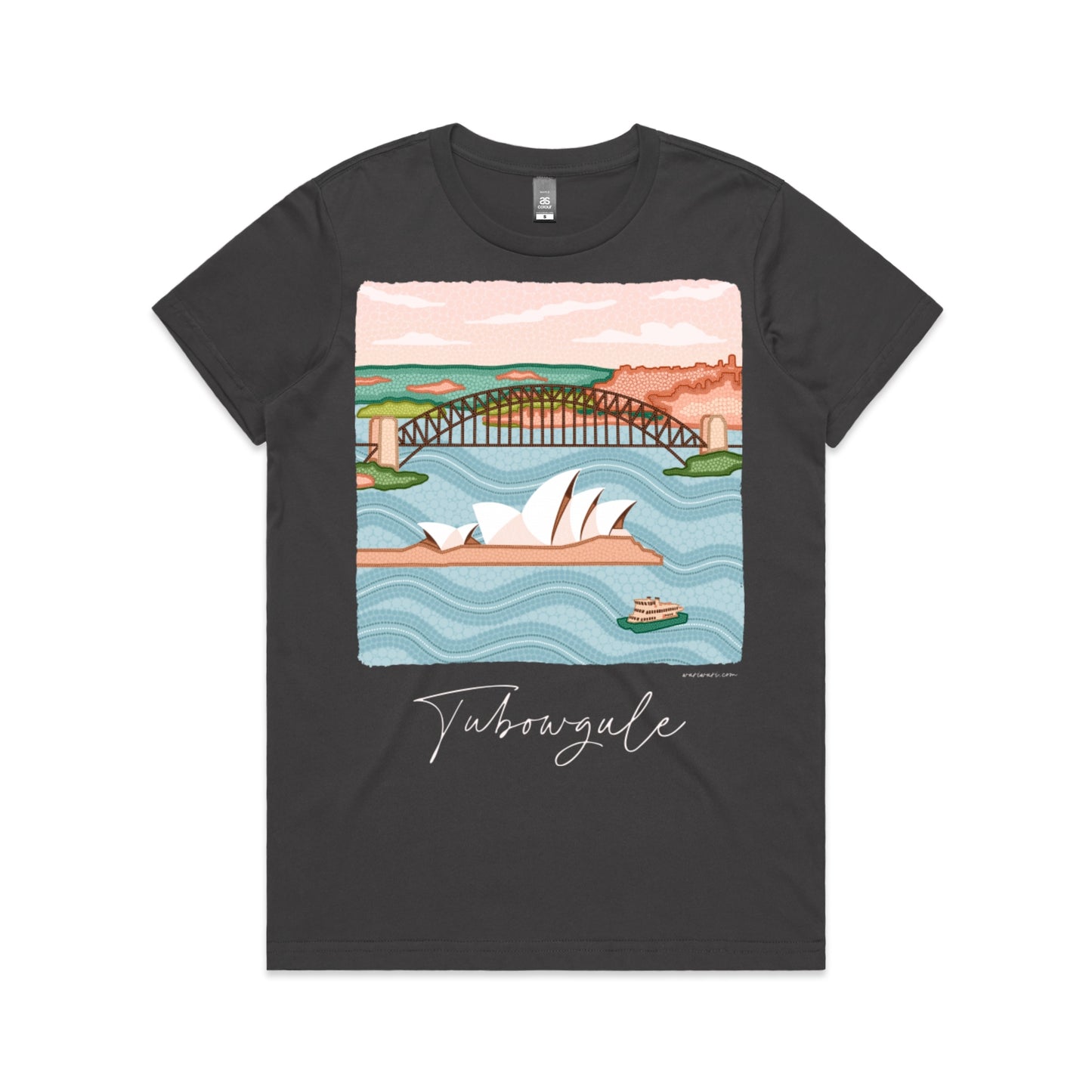 Tubowgule | Women's t-shirt with white text