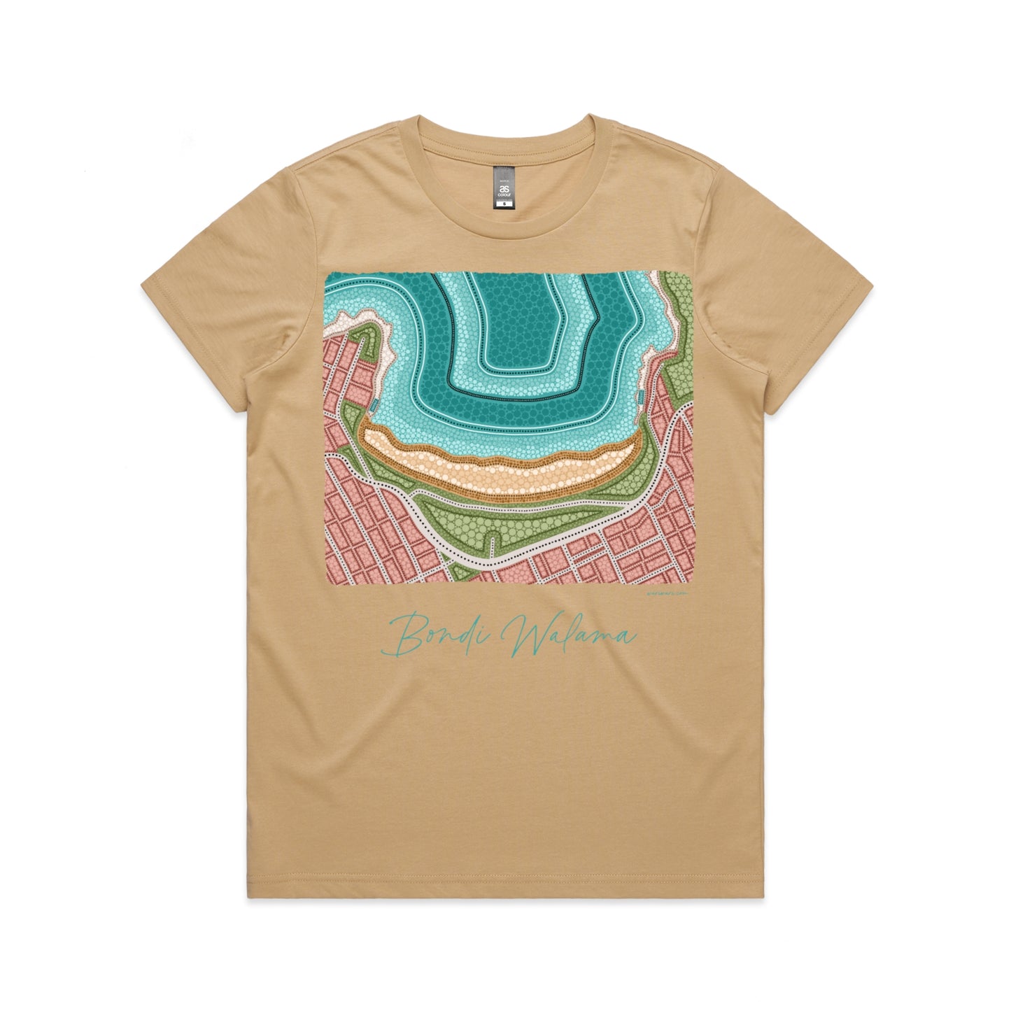 Bondi Walama | Women's t-shirt with teal text