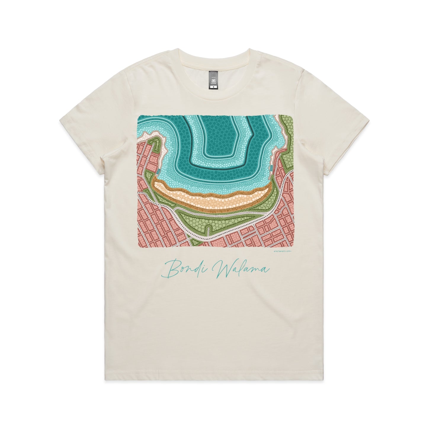 Bondi Walama | Women's t-shirt with teal text