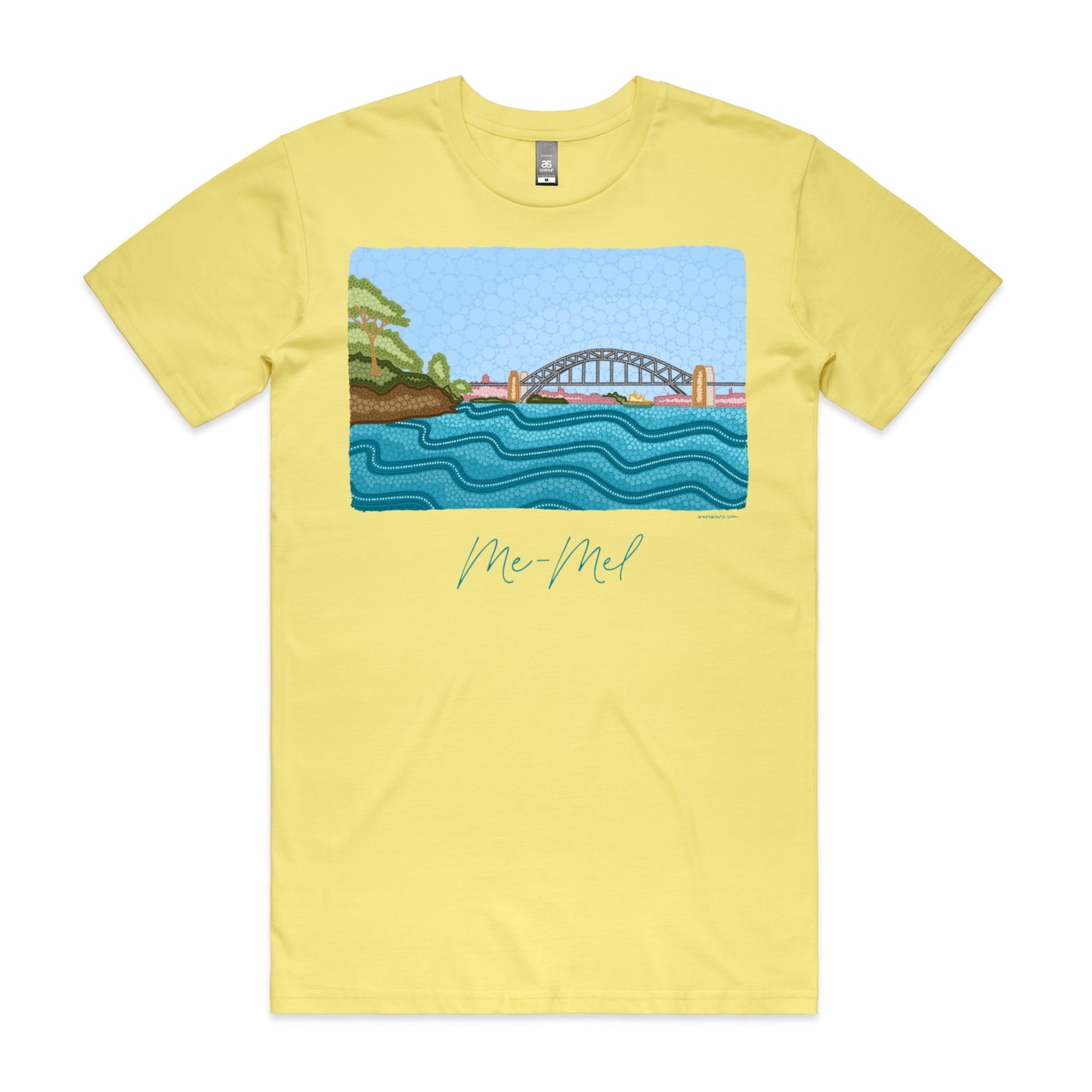 Me-Mel | Men's t-shirt with teal text