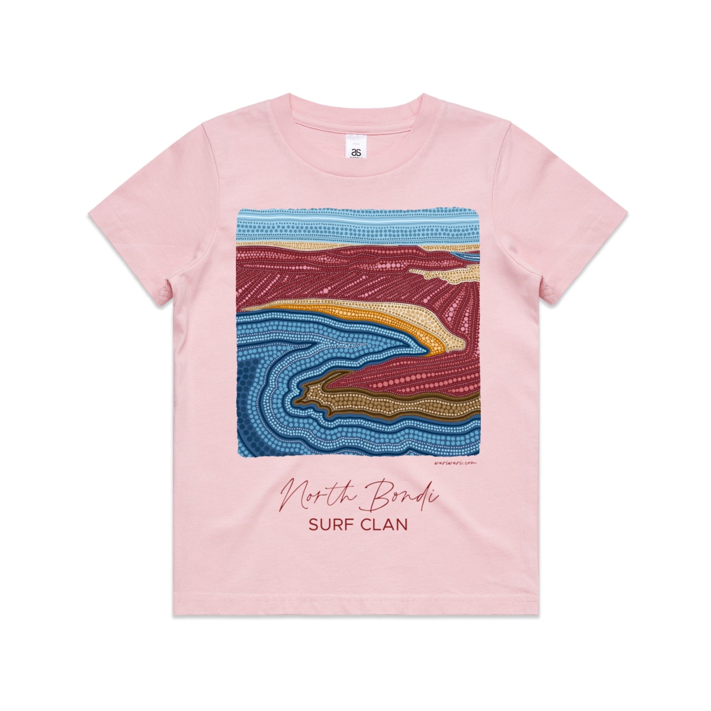 North Bondi Surf Clan | Kid's t-shirt with maroon text