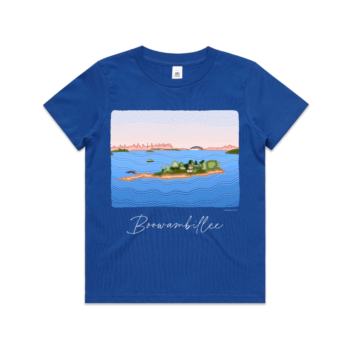 Boowambillee | Kid's t-shirt with white text