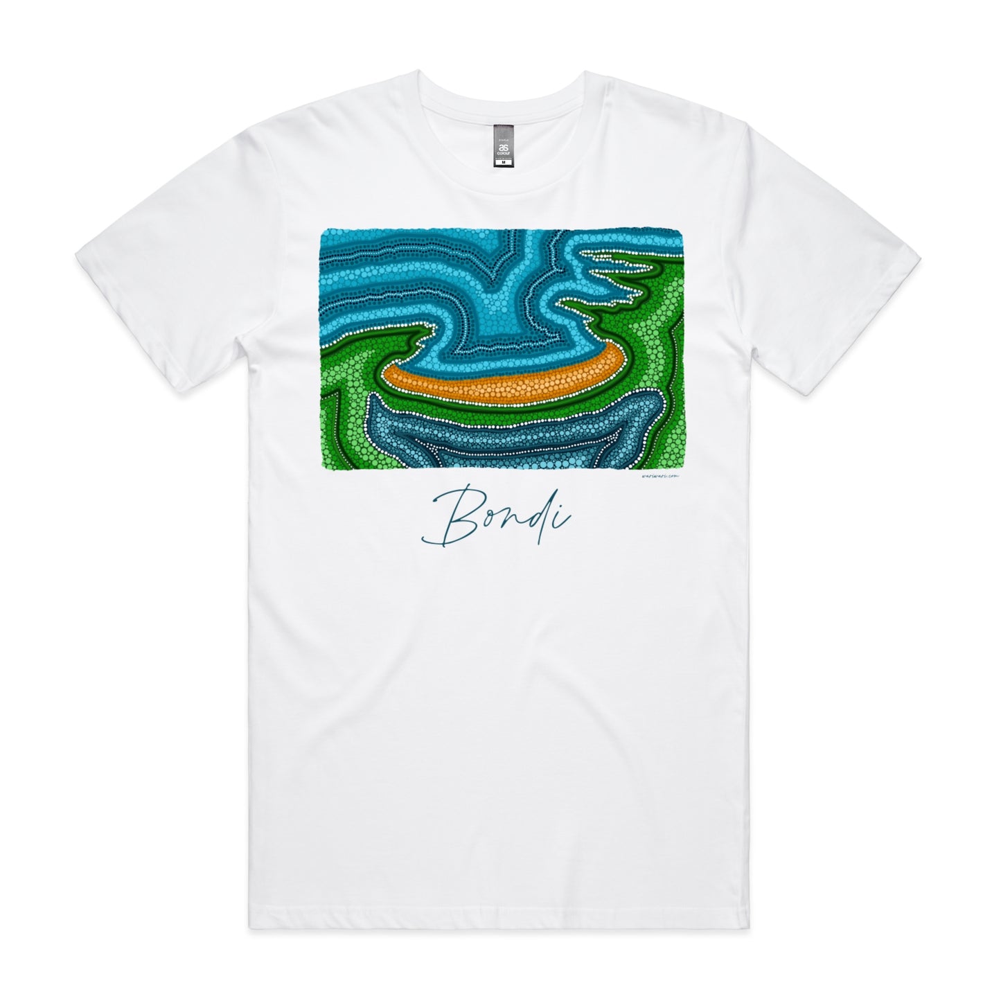 Old Bondi | Men's t-shirt with navy text