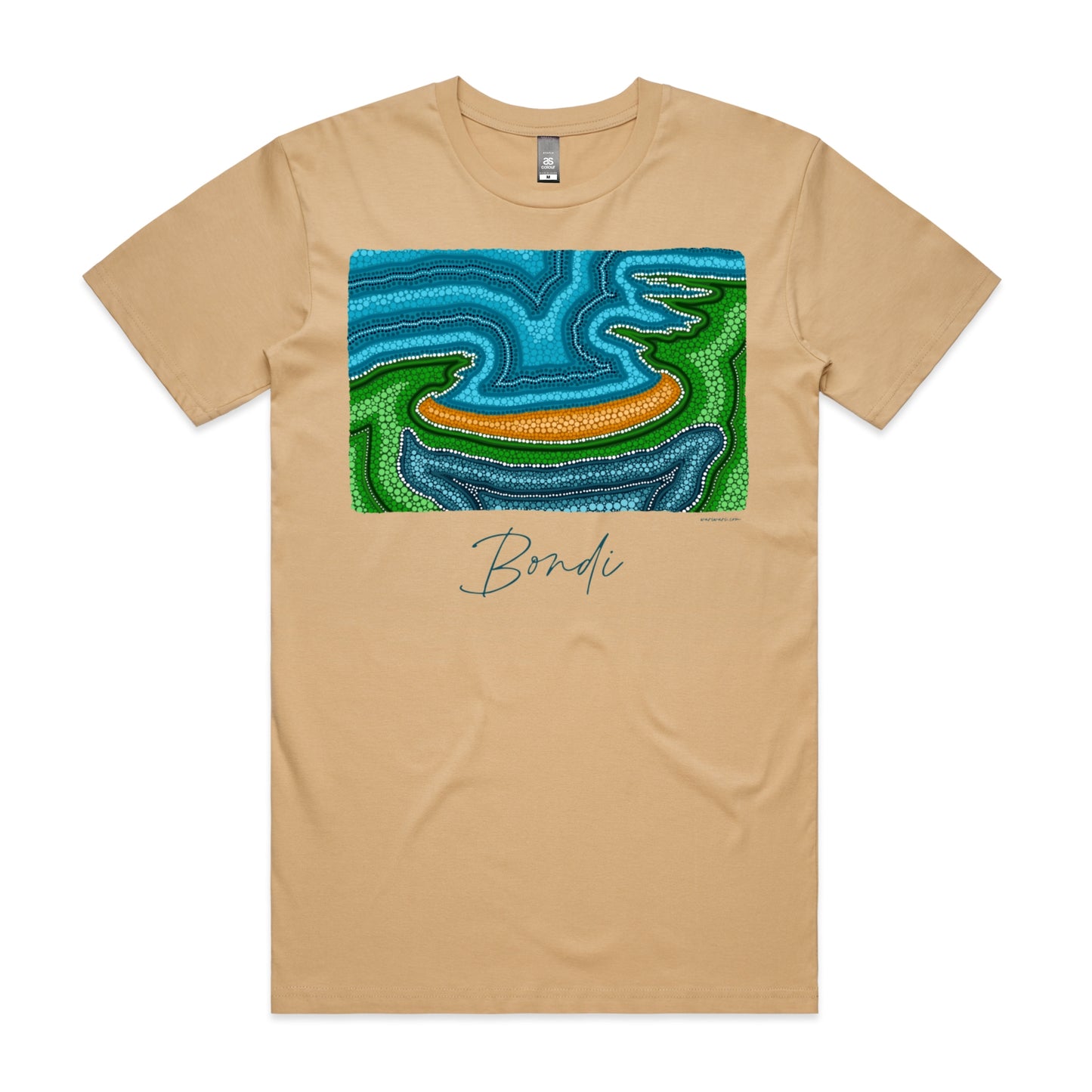 Old Bondi | Men's t-shirt with navy text