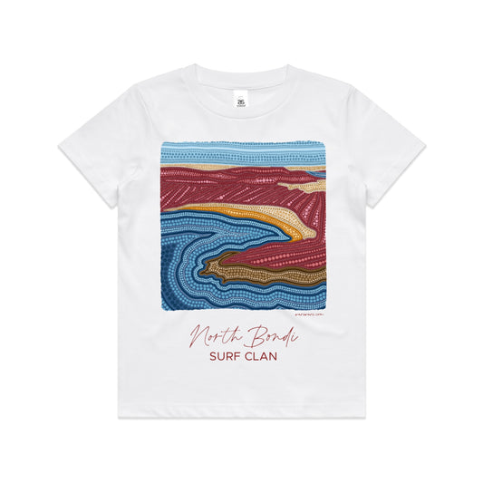 North Bondi Surf Clan | Kid's t-shirt with maroon text