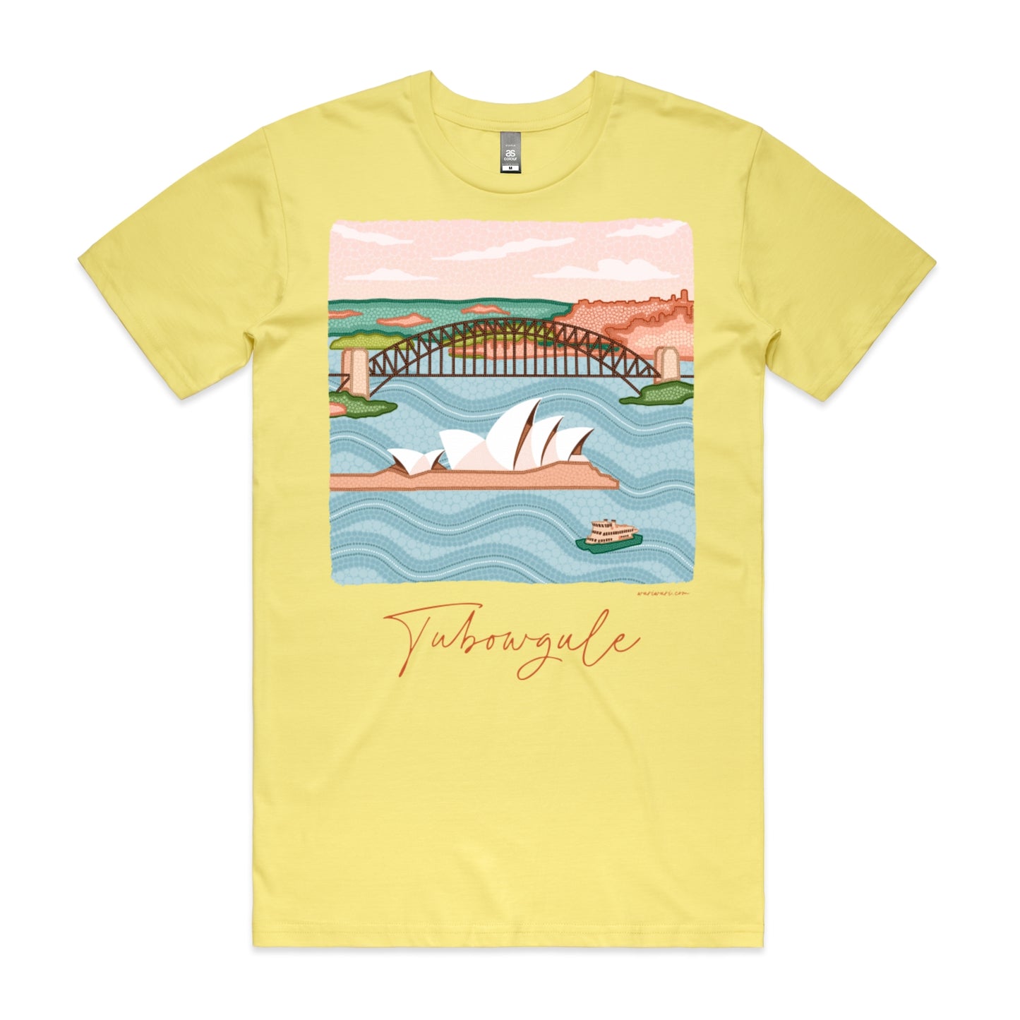 Tubowgule | Men's t-shirt with terracotta text