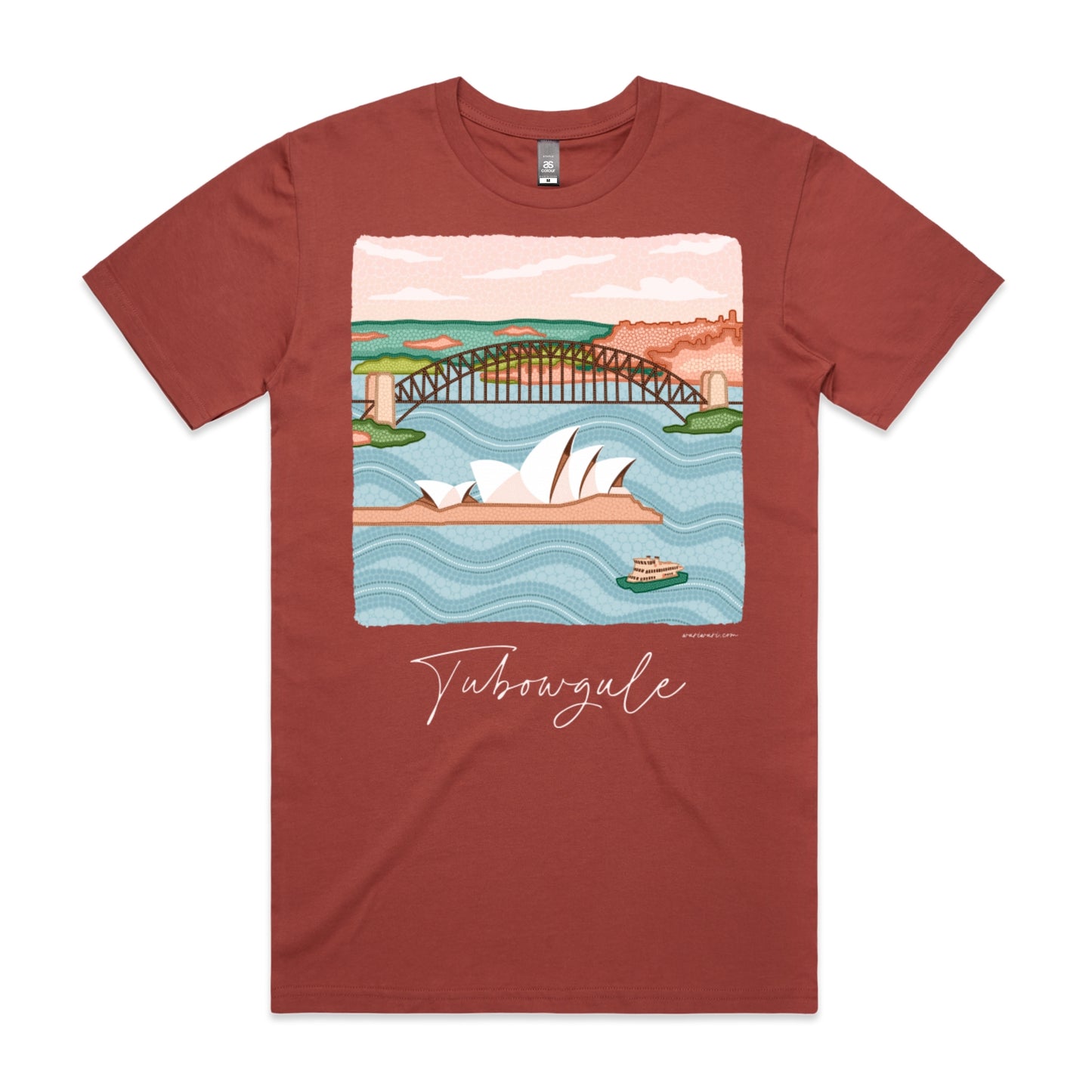 Tubowgule | Men's t-shirt with white text