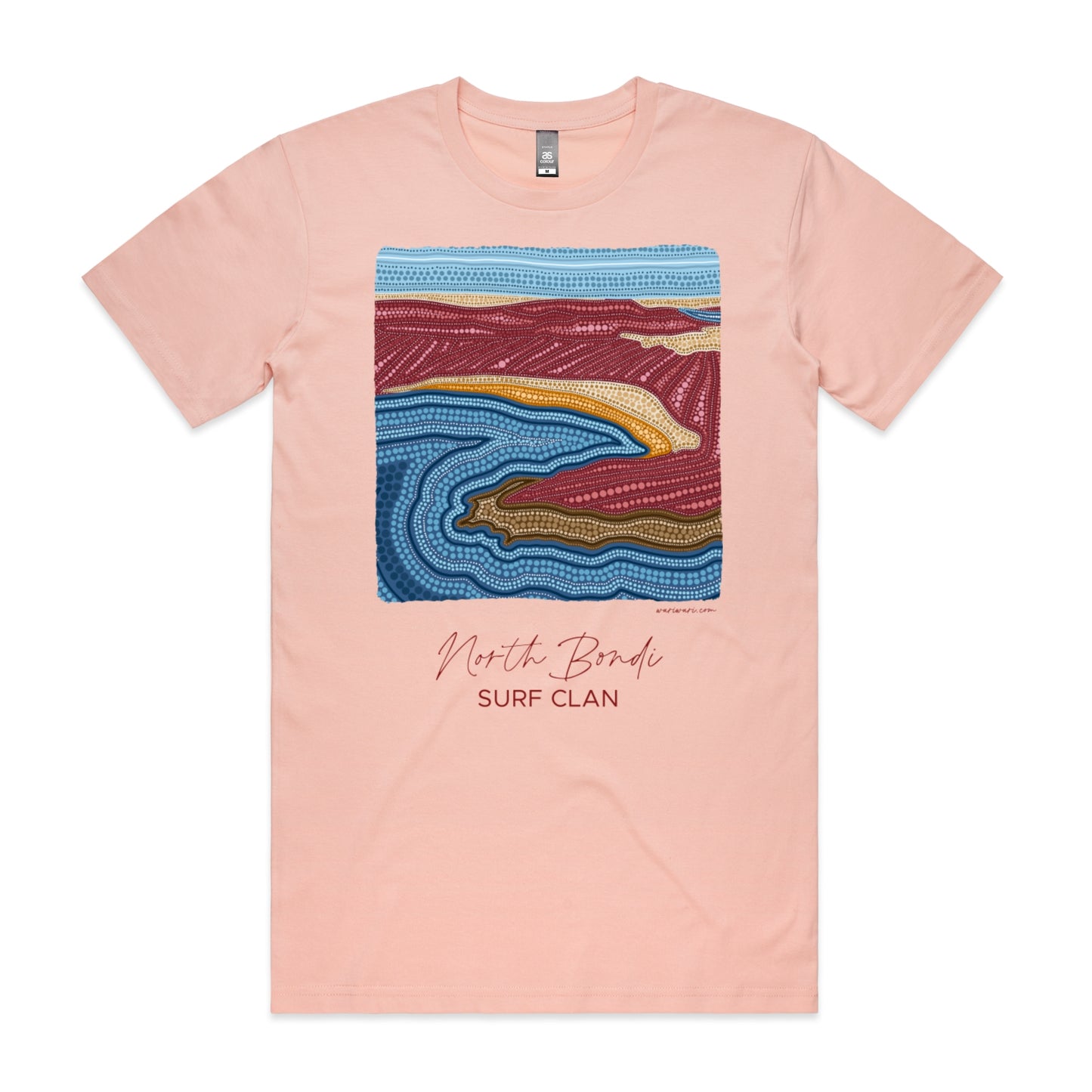 North Bondi Surf Clan | Men's t-shirt with maroon text