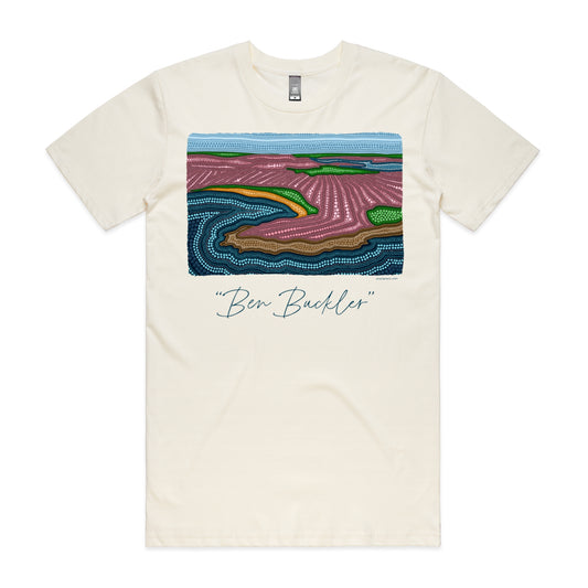 Ben Buckler | Men's t-shirt with navy text