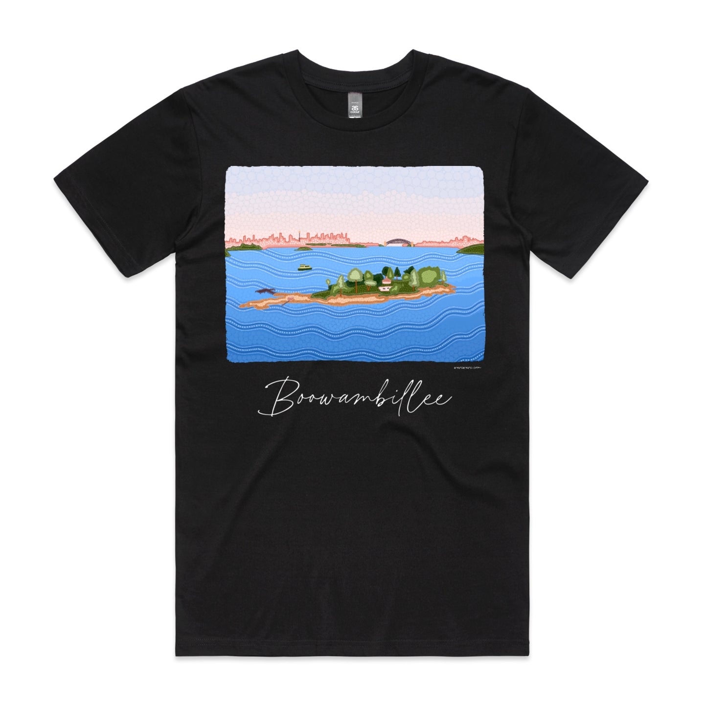 Boowambillee | Men's t-shirt with white text