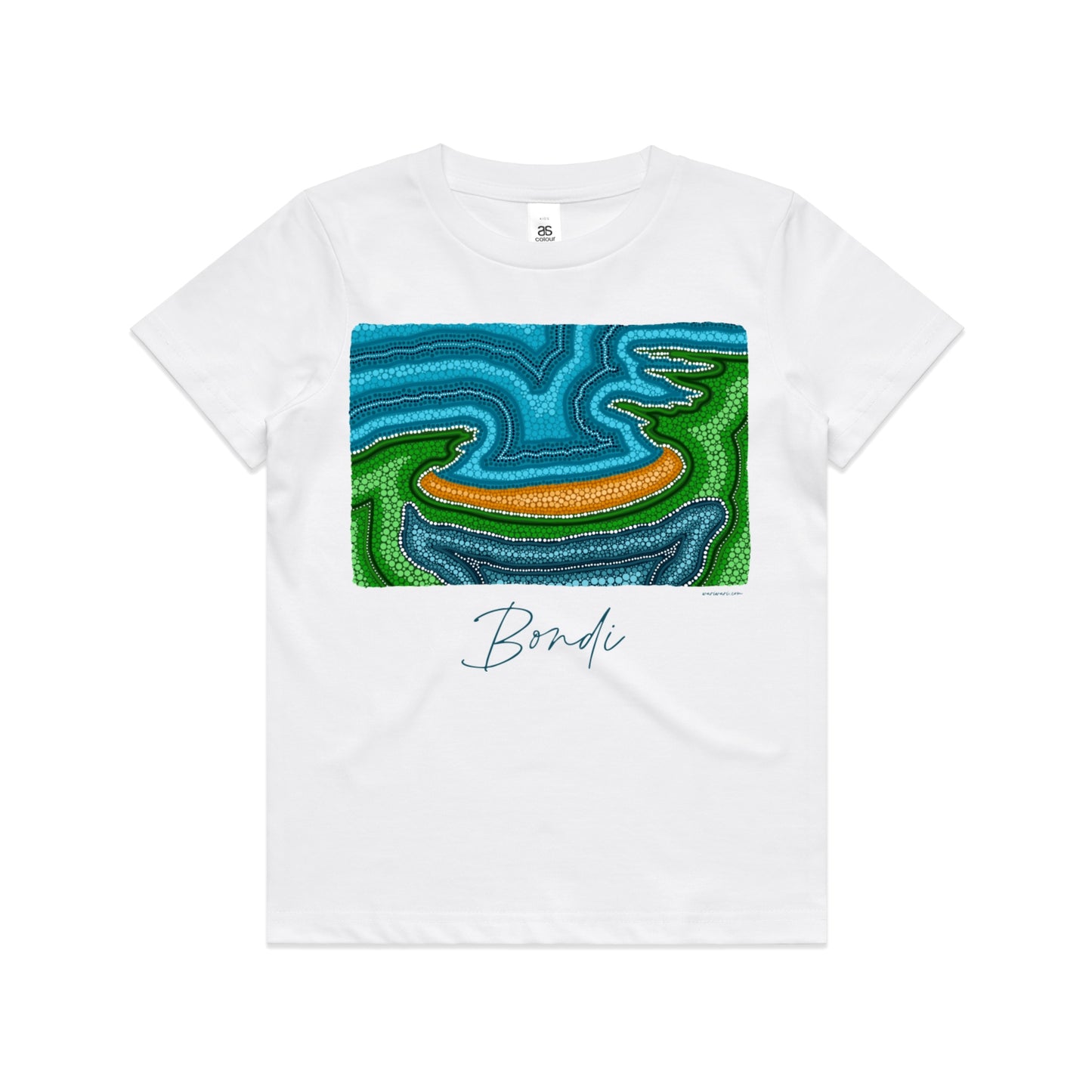 Old Bondi | Kid's t-shirt with navy text