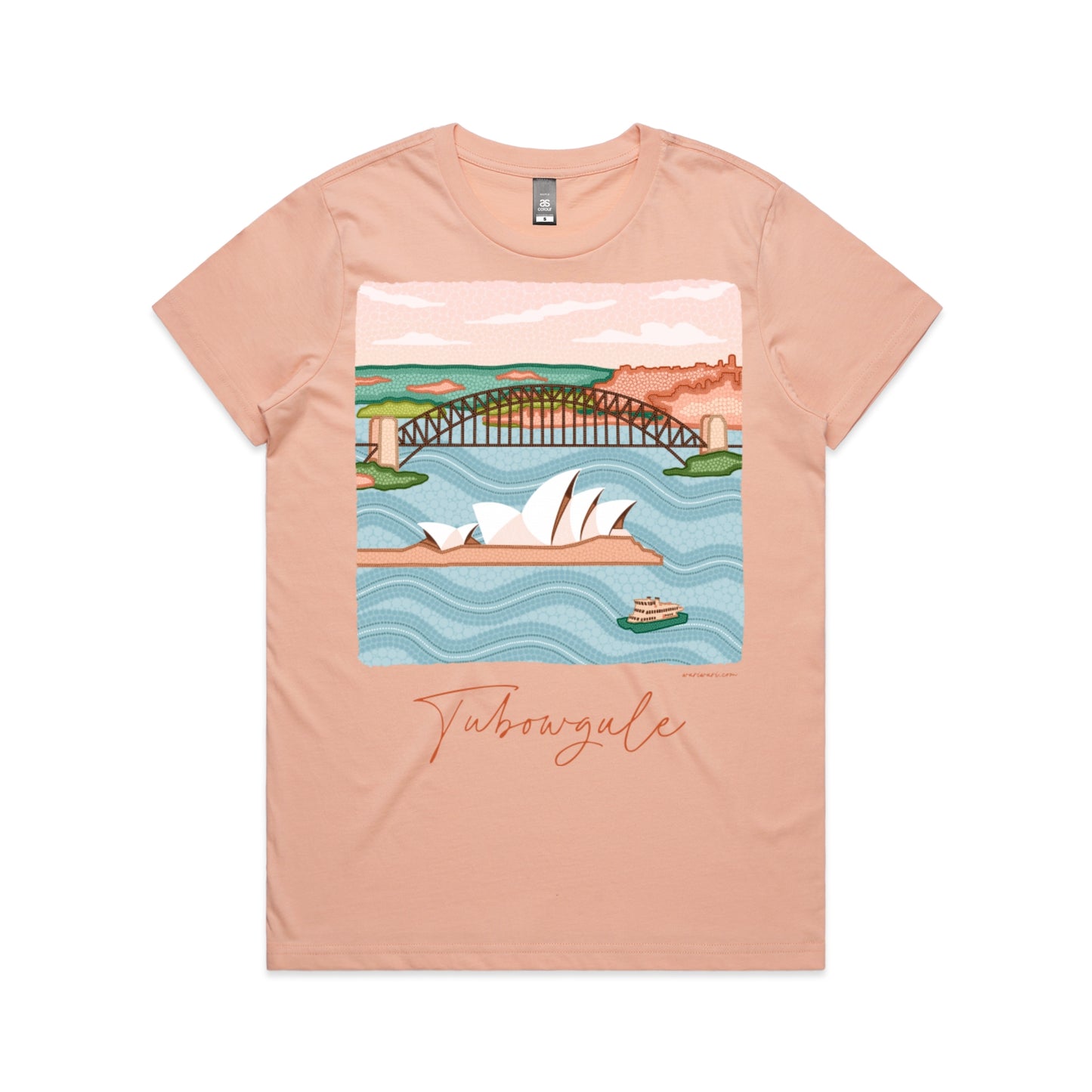 Tubowgule | Women's t-shirt with terracotta text